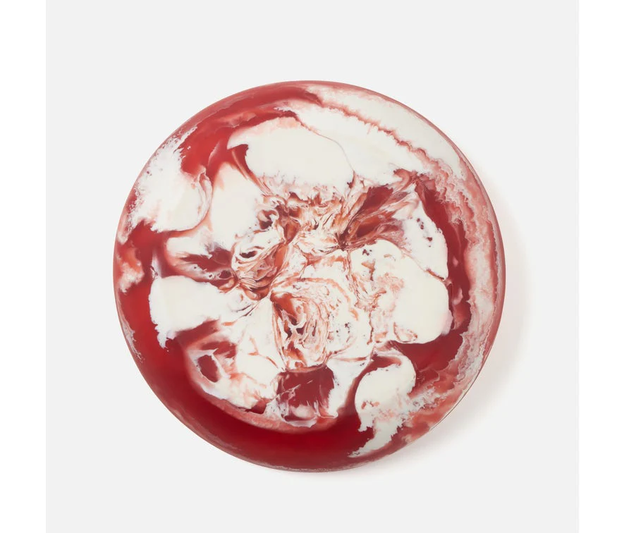 Blue Pheasant Hugo Swirled Resin Chip And Dip Bowl - Berry - Image 3