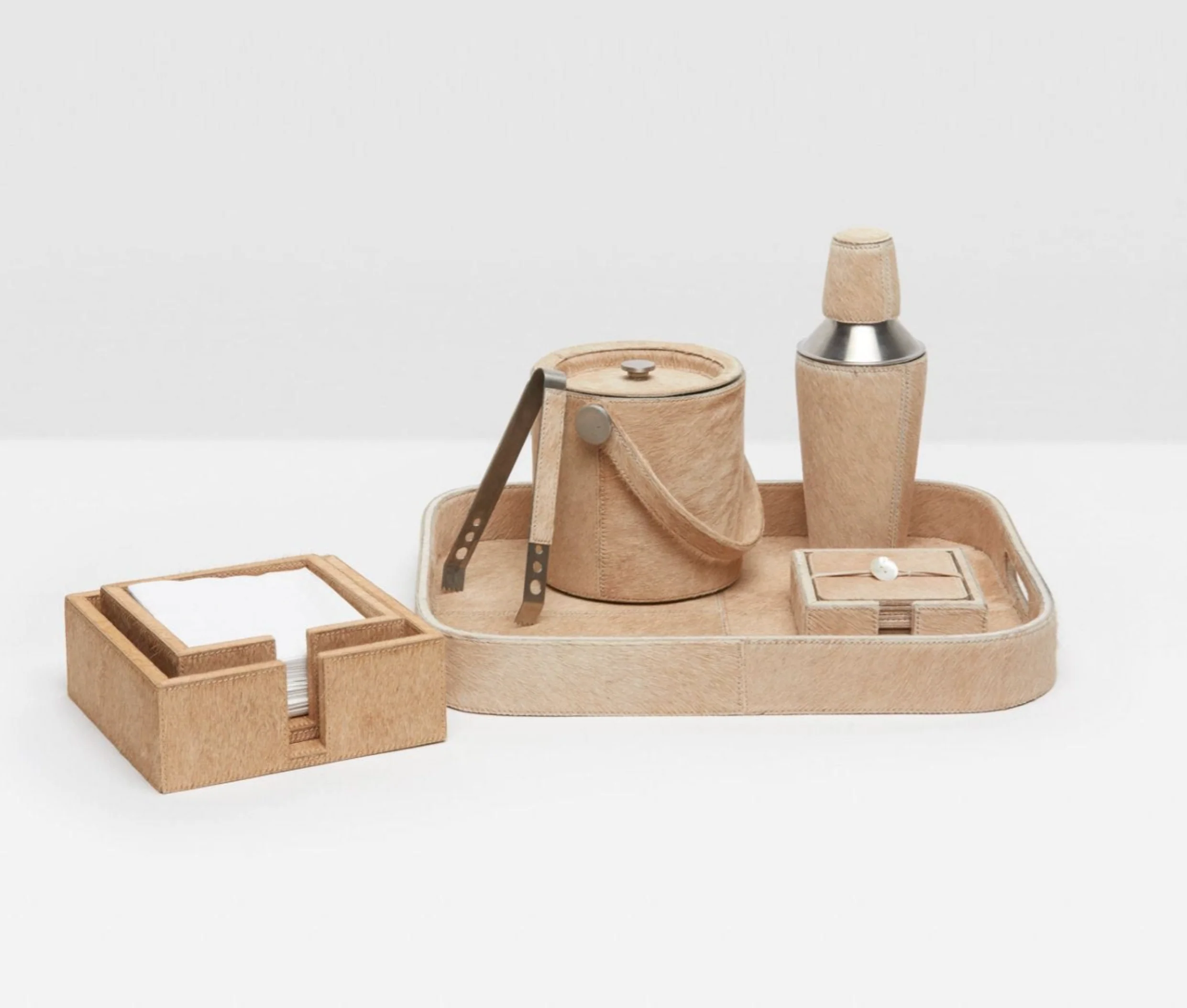 Blue Pheasant Browmley Coaster, Set of 6 - Beige - Image 3