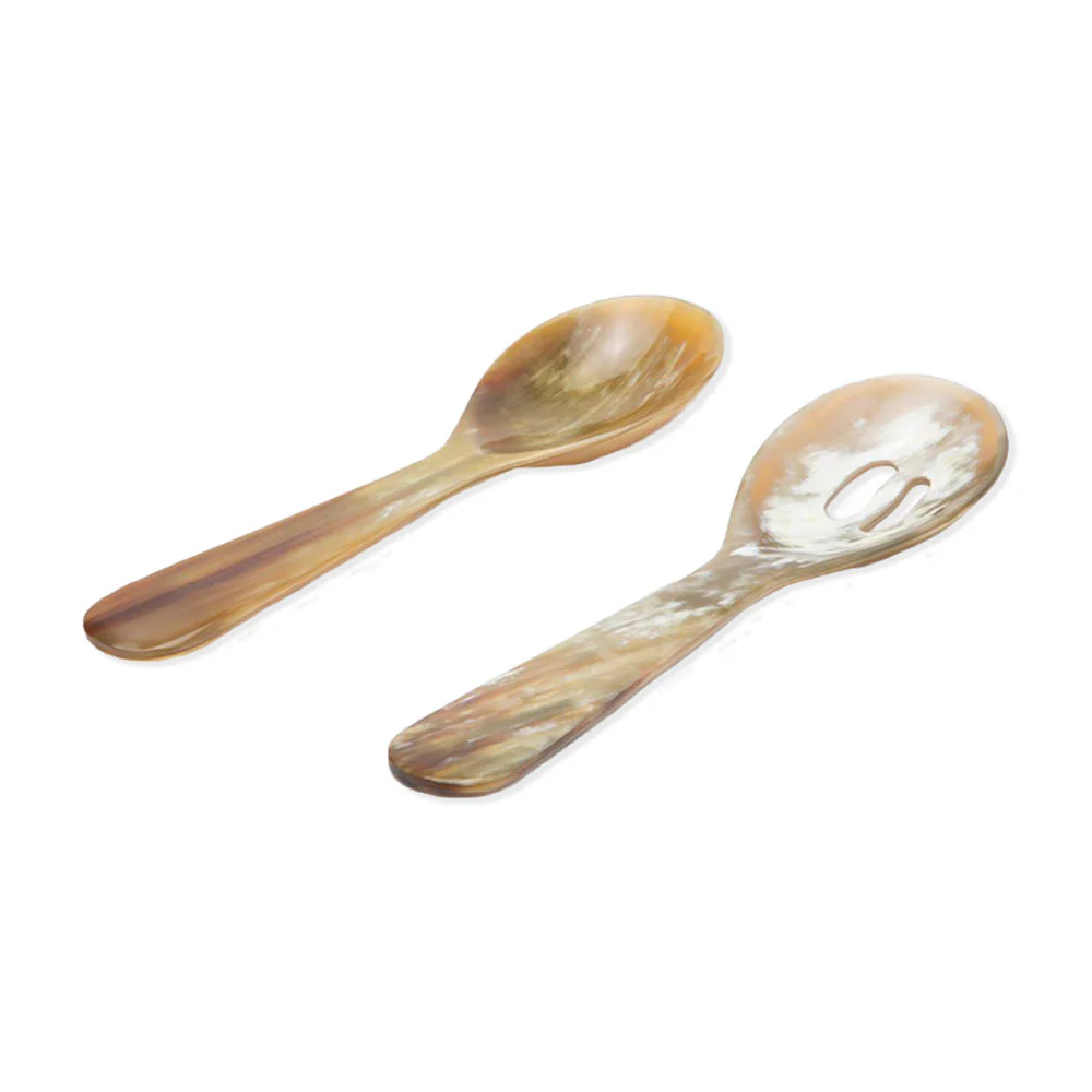 Blue Pheasant Gala Natural 2-Piece Serving Spoon Set - Image 3
